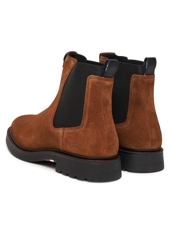 Tommy Hilfiger Kotníková obuv s elastickým prvkem Tommy Hilfiger Comfort Lwt FM0FM05592 Hnědá