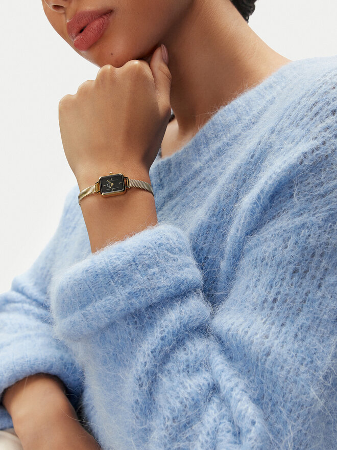 Daniel Wellington Zegarek Daniel Wellington Quadro Mini DW00100652 Złoty