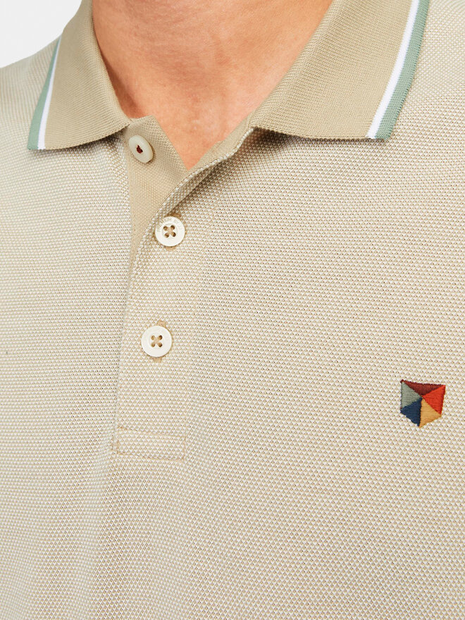 Jack&Jones Jack&Jones Polo marškinėliai Bluwin 12169064 Smėlio Regular Fit