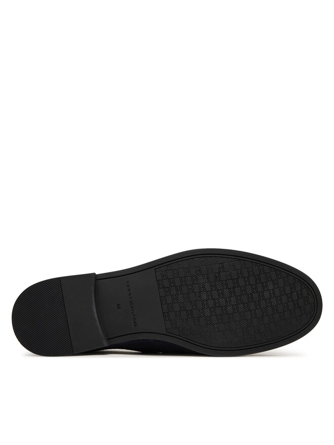 Tommy Hilfiger Slipper Tommy Hilfiger Flexible Slim Suede Loafer FM0FM05745 Blau