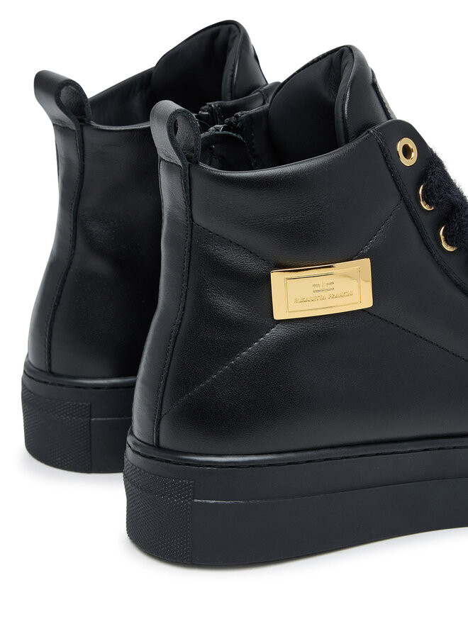 Elisabetta Franchi Ботильйони Elisabetta Franchi High Top Lace Up F4-A9E-0362-1251930 D Чорний