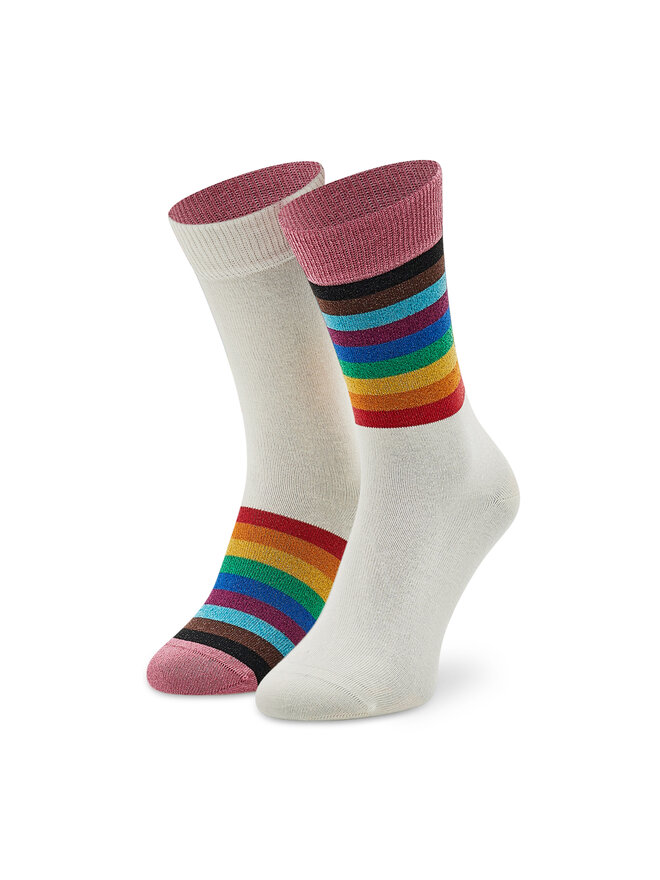 Happy Socks Klasické ponožky Unisex Happy Socks PRR01-1300 Bílá