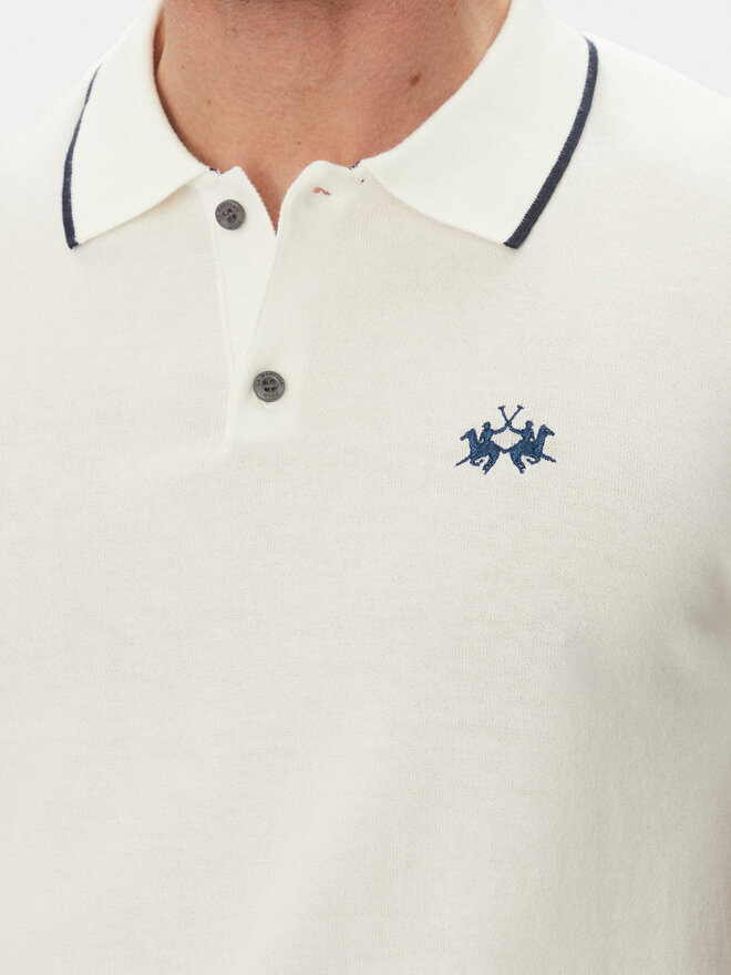 La Martina La Martina Polo Austin MAS001 YC041 Λευκό Regular Fit