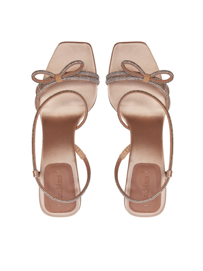 Max Mara Sandały Max Mara Crystalsandal 24245264116 Różowy