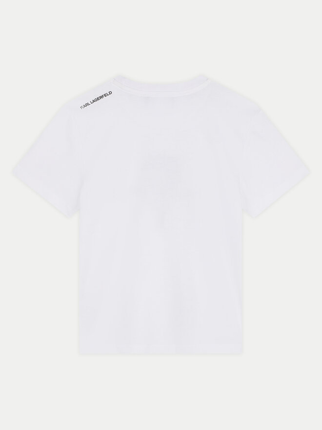 Karl Lagerfeld Kids Karl Lagerfeld Kids Póló Z30239 D Fehér Regular Fit