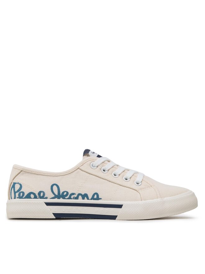 Pepe Jeans Tenisky Pepe Jeans Brady Denim W PLS31438 Bílá