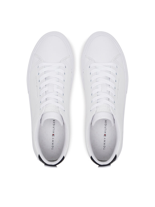 Tommy Hilfiger Αθλητικά Tommy Hilfiger Th Hi Vulc Street Lth Patch FM0FM05312 Λευκό