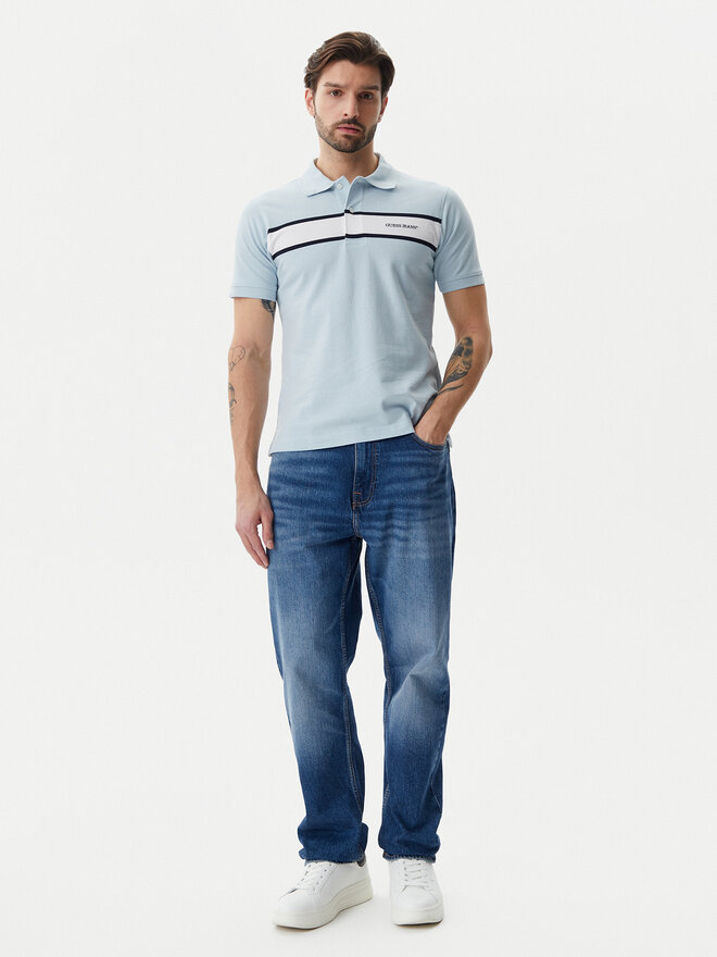 Guess Jeans Guess Jeans Pólóing M5GP29 KCJV1 Kék Regular Fit