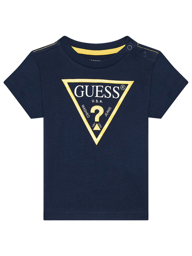 Guess Guess Marškinėliai N73I55 K8HM0 Tamsiai mėlyna Regular Fit