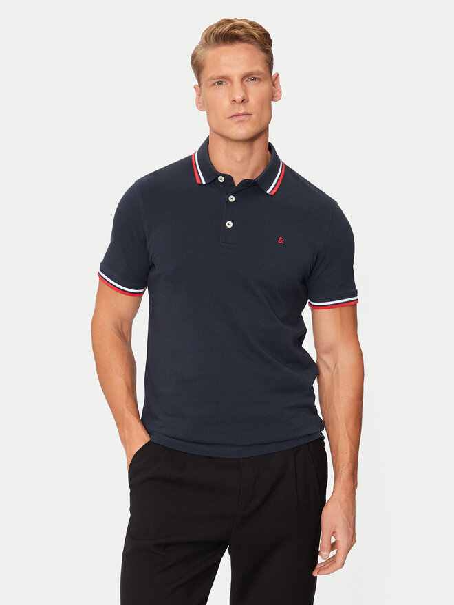 Jack&Jones Jack&Jones Pólóing Paulos 12136668 Sötétkék Slim Fit