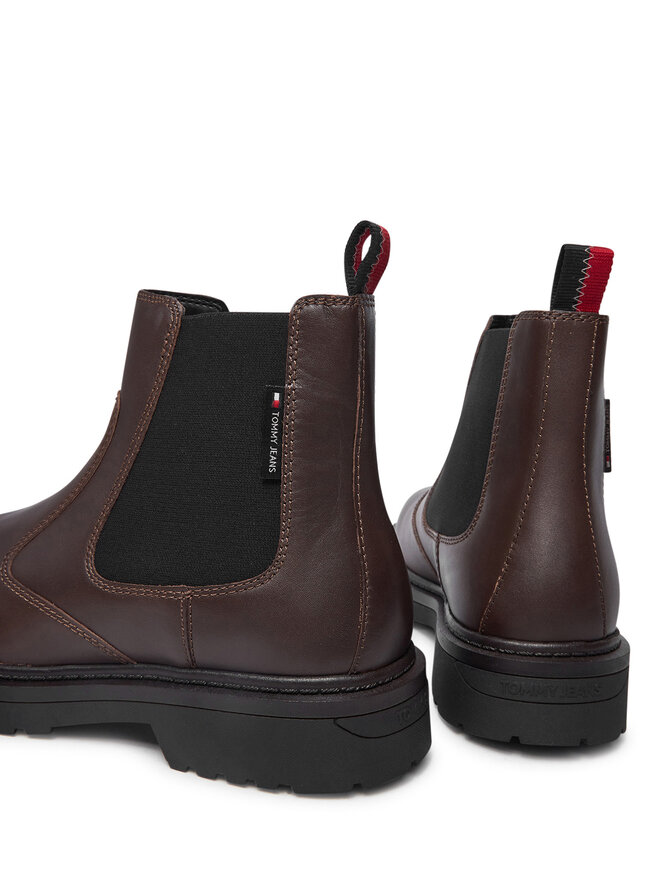 Tommy Jeans Боти тип челси Tommy Jeans Tjm Chelsea Boot EM0EM01469 Кафяв