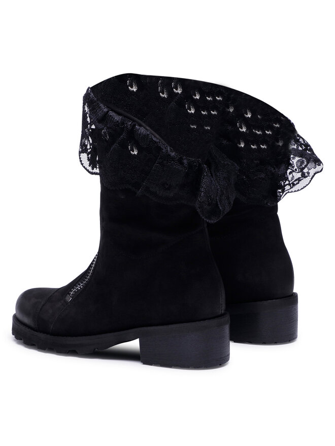 R.Polański Stiefeletten R.Polański 0887 Schwarz