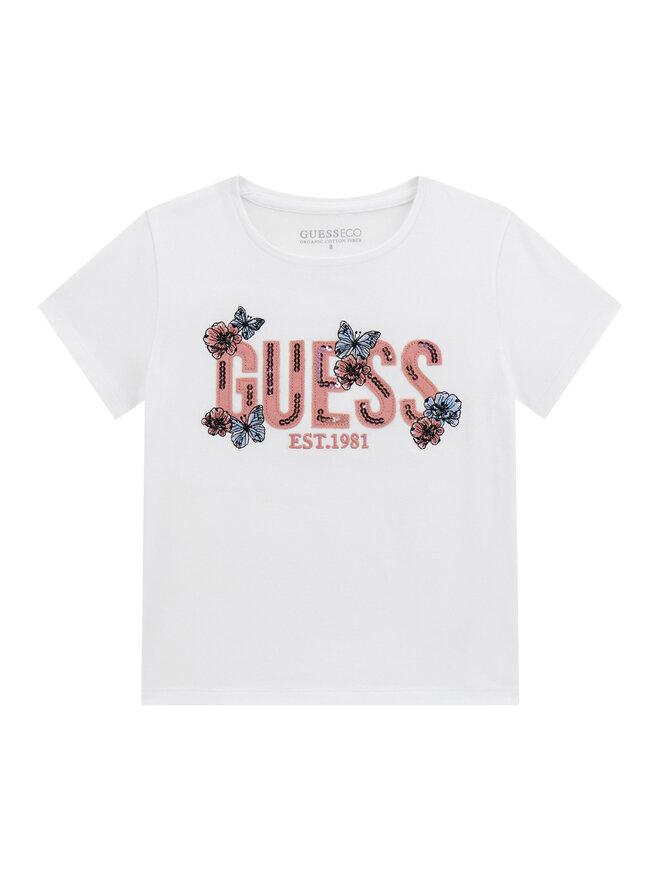 Guess Guess T-Shirt J6RI34 K6YW4 Weiß Regular Fit