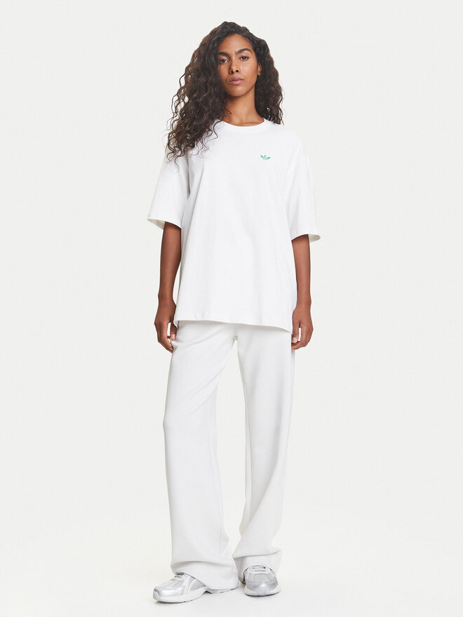 adidas adidas T-Shirt Retro Tennis Boyfriend JW0226 Λευκό Oversize