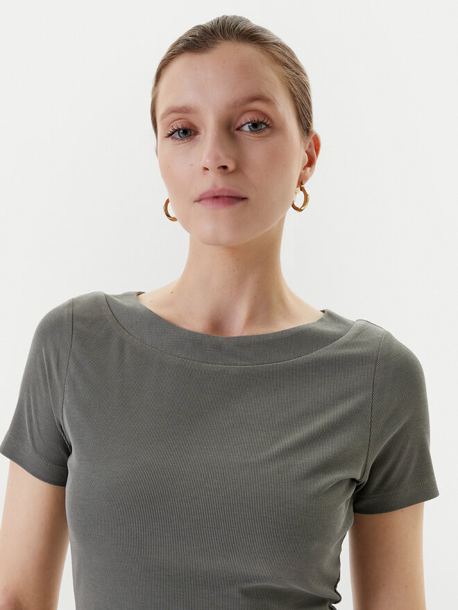 Guess Guess Marškinėliai W5YP14 KAQL2 Žalia Regular Fit