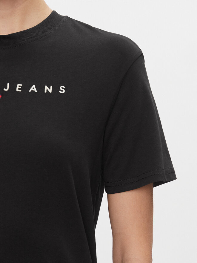 Tommy Jeans Tommy Jeans T-Shirt Tjw Rlx New Linear Tee DW0DW17836 Μαύρο Relaxed Fit