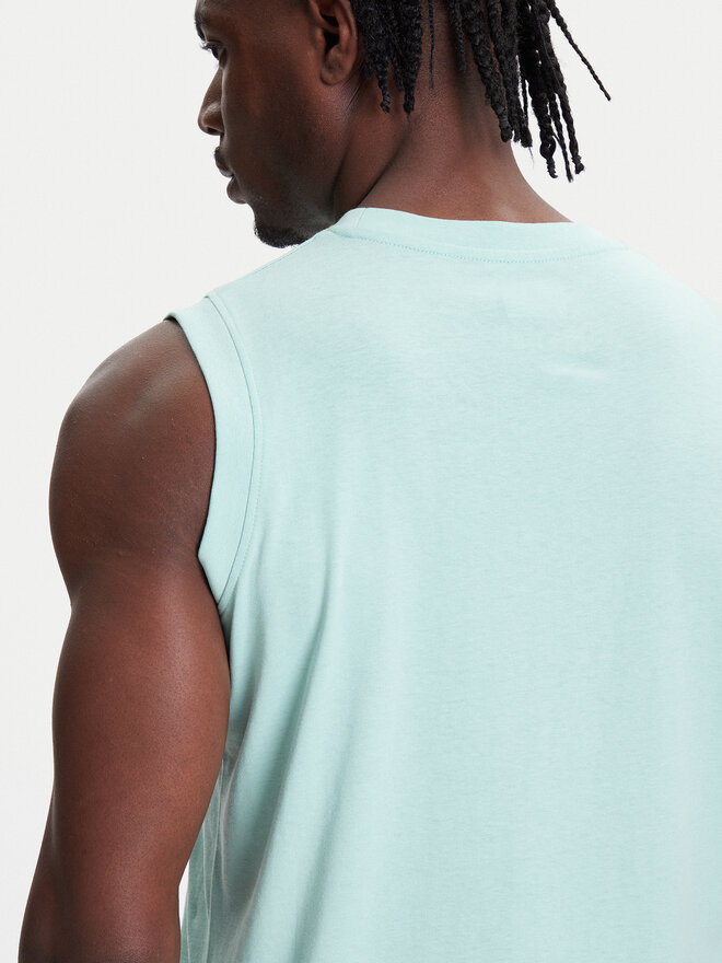 Kappa Kappa Tank top marškinėliai Logo Corpo Cadwal 303HZB0 Žalia Regular Fit