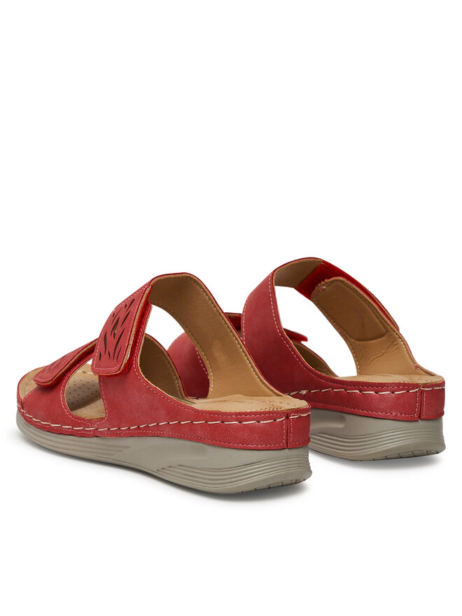 Clara Barson Pantoletten Clara Barson WYL05010-11 Rot