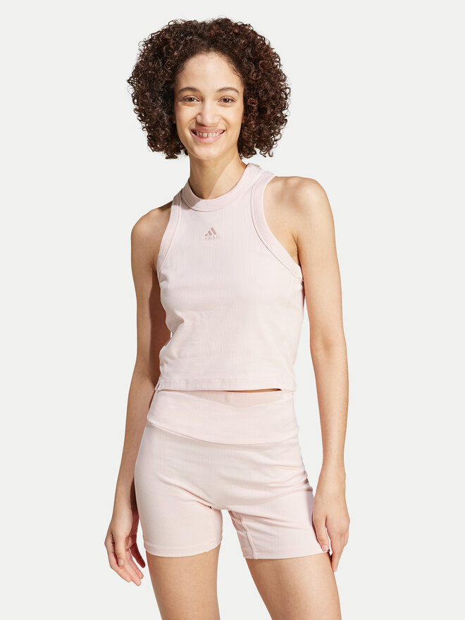 adidas adidas Felső Lounge IY6735 Rózsaszín Slim Fit