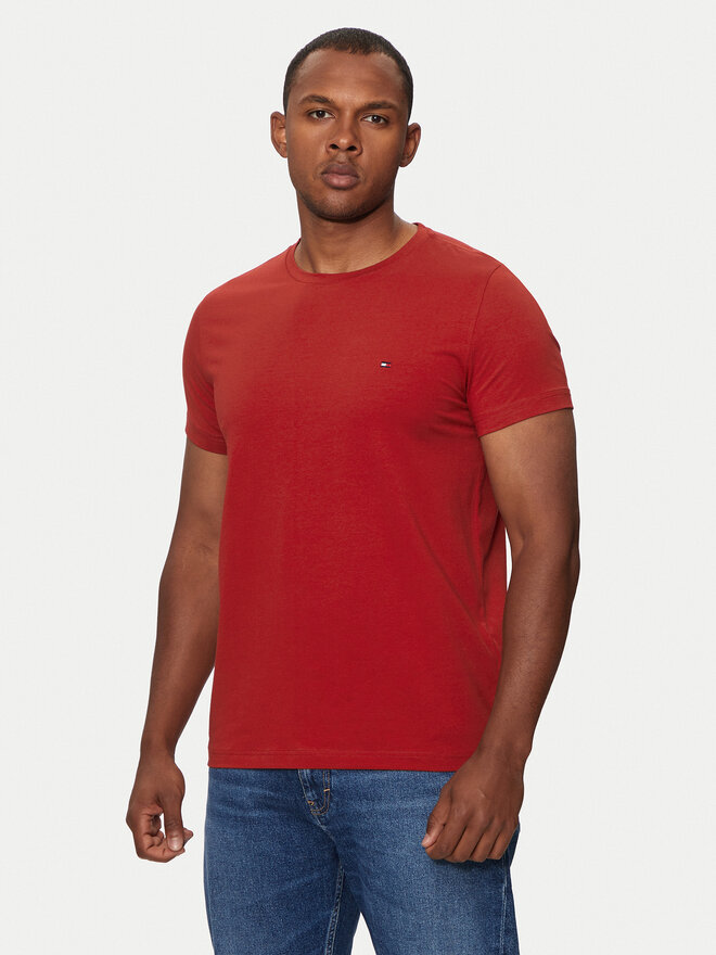 Tommy Hilfiger Tommy Hilfiger Majica MW0MW10800 Rdeča Slim Fit