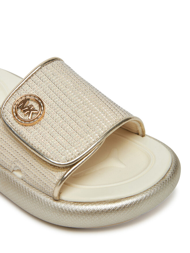 MICHAEL Michael Kors Şlapi MICHAEL Michael Kors MK01951250 Écru