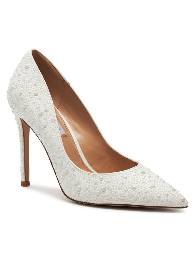 Steve Madden Čevlji z visoko peto Steve Madden Evelyn-P Pump SM11002958-04001-PRL Écru