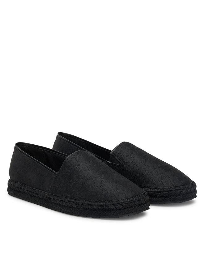 Calvin Klein Espadryle Calvin Klein Flat Espadrille - Jacq HW0HW02467 Czarny