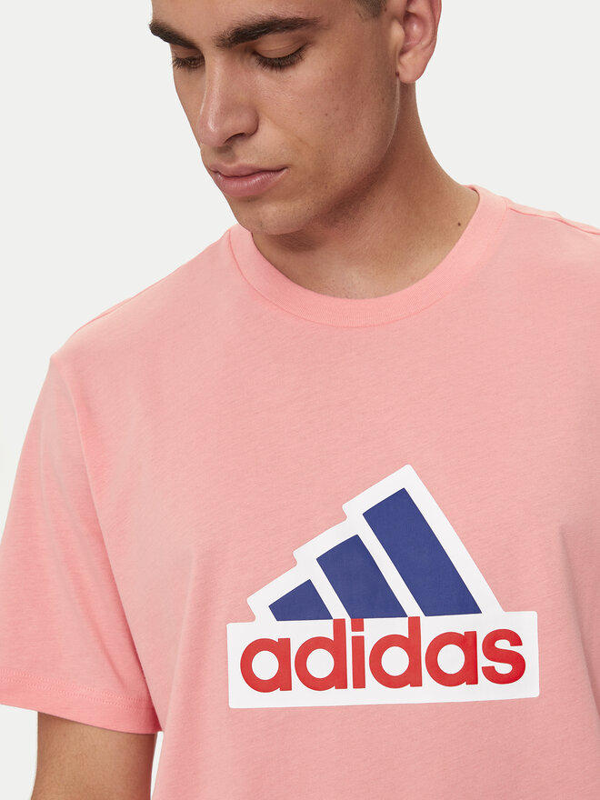 adidas adidas Marškinėliai Future Icons Badge of Sport IS8342 Rožinė Loose Fit
