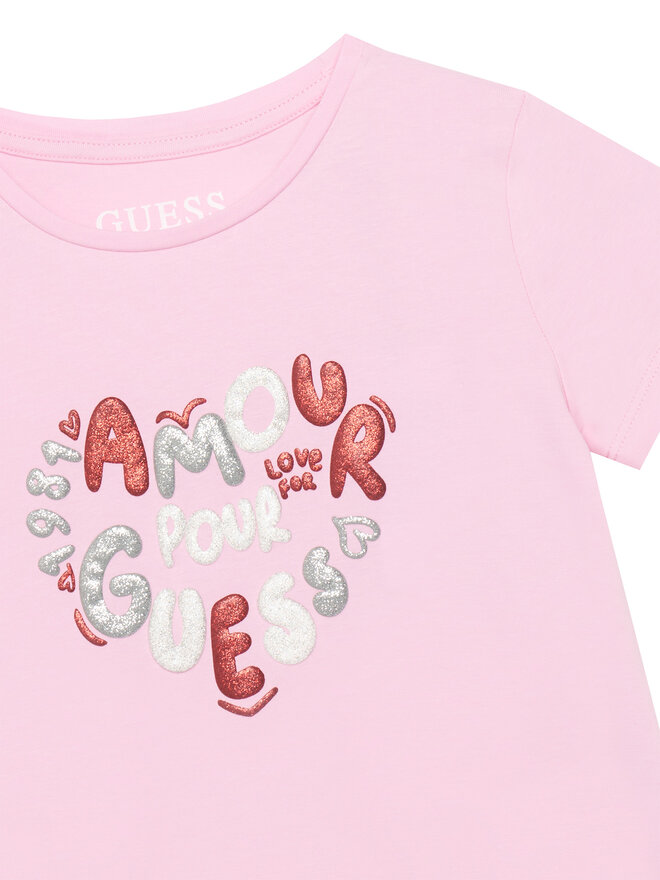 Guess Guess T-Shirt K6RI02 K6YW4 Rosa Relaxed Fit