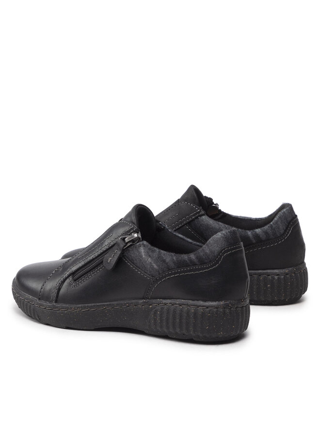 Clarks Félcipő Clarks Caroline Cove 261676994 Fekete