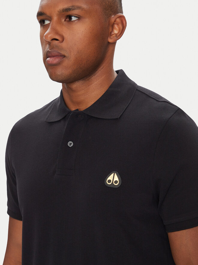 Moose Knuckles Moose Knuckles Poloshirt Everett M34MT712G Schwarz Regular Fit