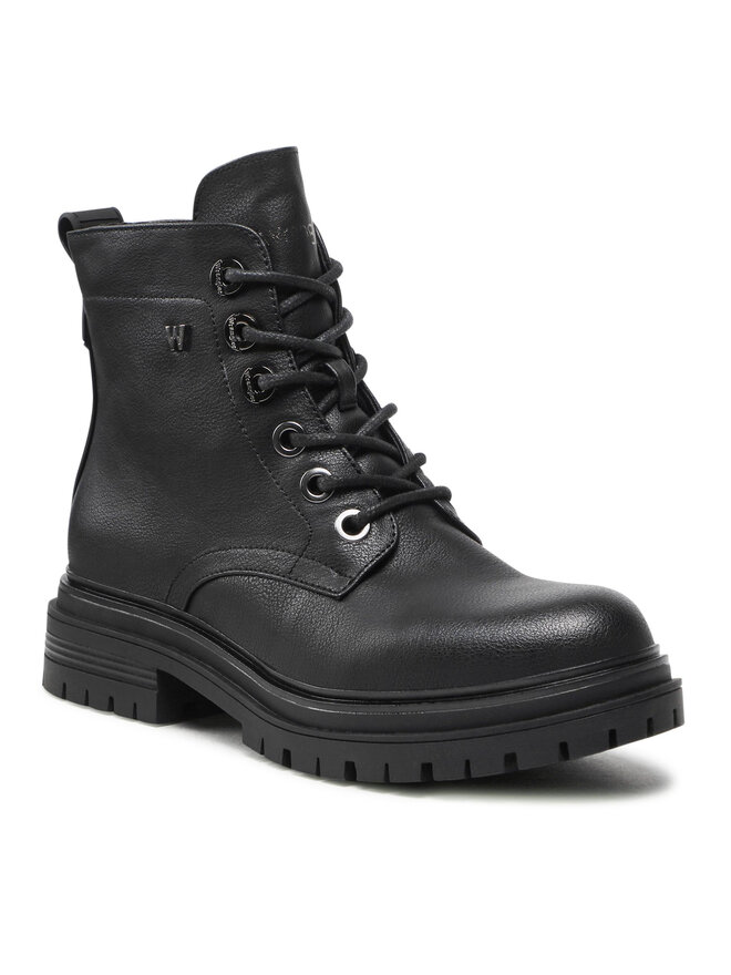 Wrangler Schnürschuhe Wrangler Courtney Lace WL22612A Schwarz