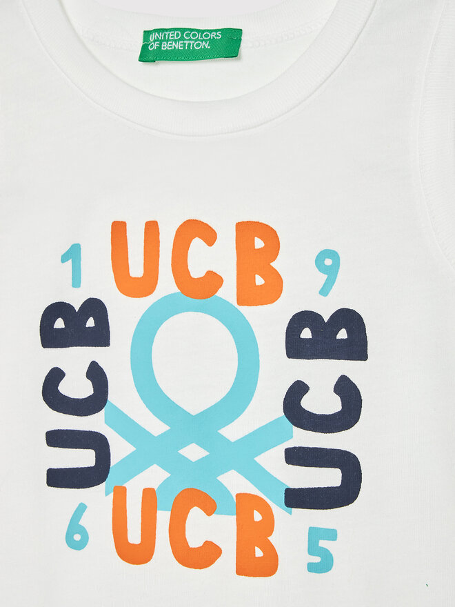 United Colors Of Benetton United Colors Of Benetton Top 3I1XGH002 Weiß Regular Fit