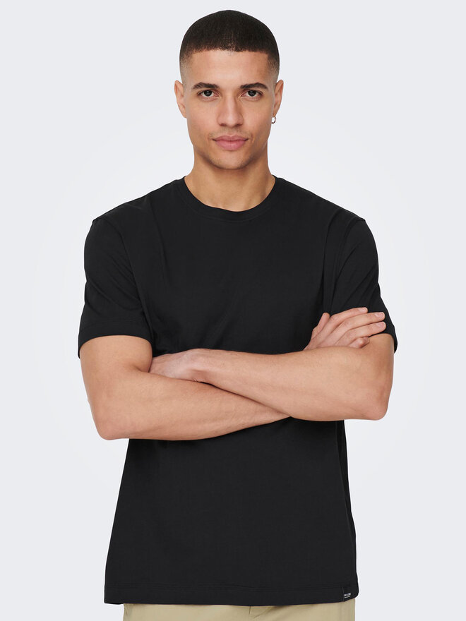 Only & Sons Only & Sons Marškinėliai 22025208 Juoda Regular Fit