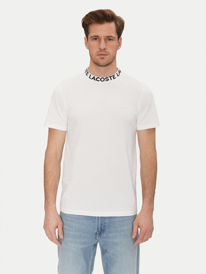 Lacoste Lacoste Marškinėliai TH9582 Balta Regular Fit