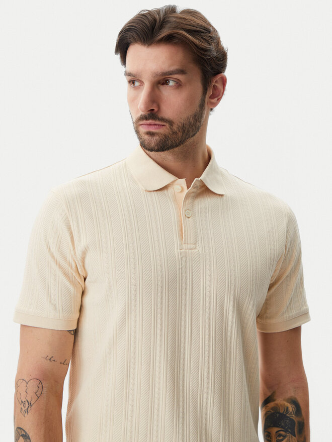 Selected Homme Selected Homme Poloshirt 16094575 Beige Regular Fit