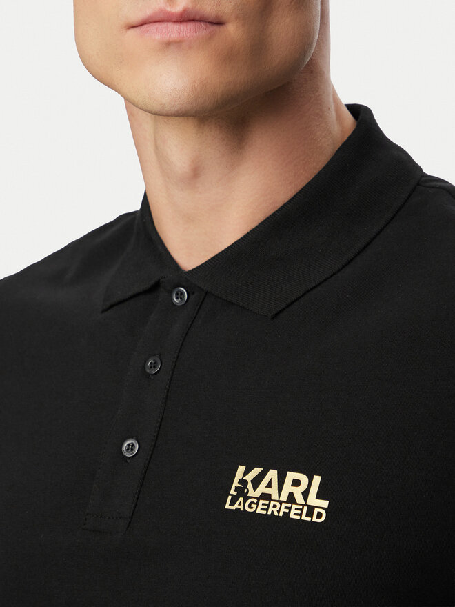 KARL LAGERFELD KARL LAGERFELD Poloshirt 745780 500235 Schwarz Regular Fit