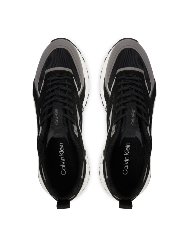 Calvin Klein Sneakers Calvin Klein Hike Runner Ck Stripe Mix Ny-Su HM0HM02220 Schwarz