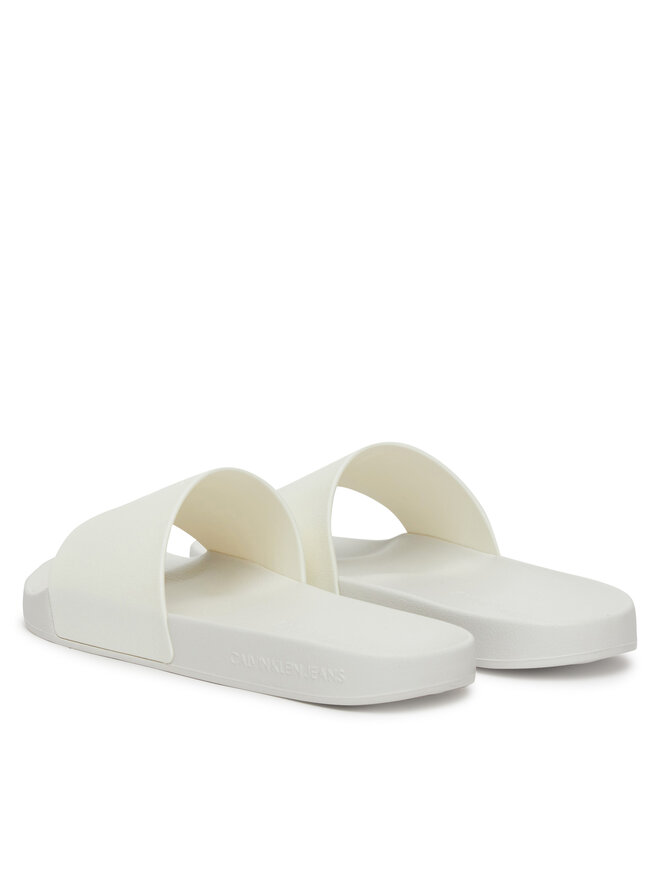 Calvin Klein Jeans Natikači Calvin Klein Jeans Slide Monogram Tpu YW0YW01715 Bela