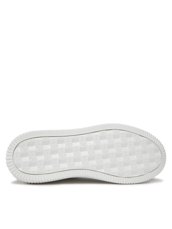 Calvin Klein Jeans Sneakersy Calvin Klein Jeans Chunky Cupsole Laceup Mon Lth Wn YW0YW00823 Biały