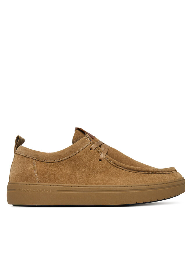 Tommy Hilfiger Nizki čevlji Tommy Hilfiger Modern Light Suede Moc Toe Shoe FM0FM05501 Rjava