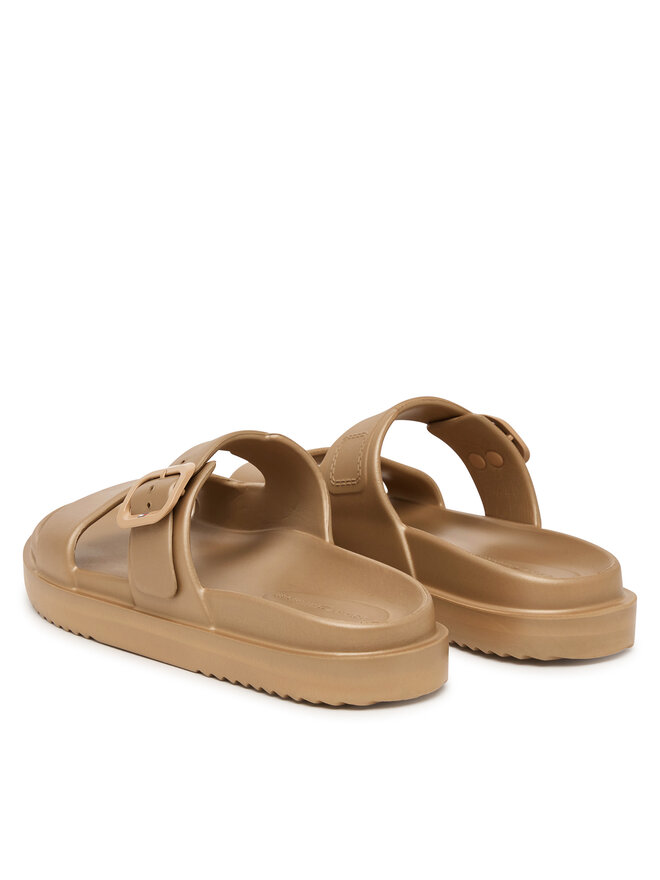 Tommy Hilfiger Pantoletten Tommy Hilfiger Double Strap FW0FW09114 Beige