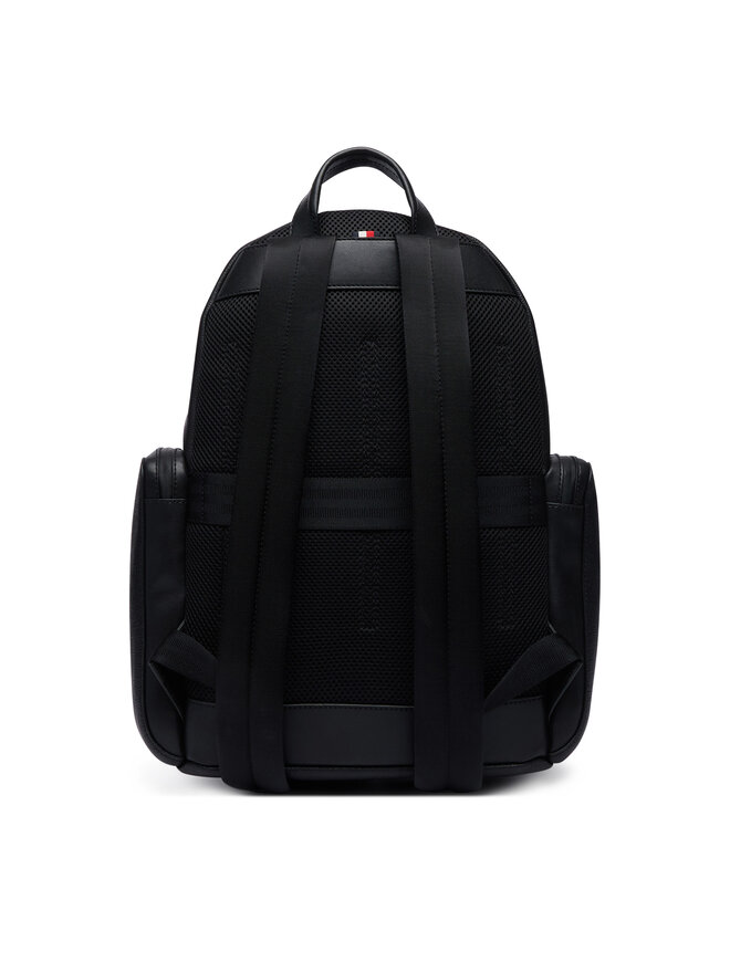 Tommy Hilfiger Rucksack Tommy Hilfiger Th Business Leather Backpack AM0AM14684 Schwarz