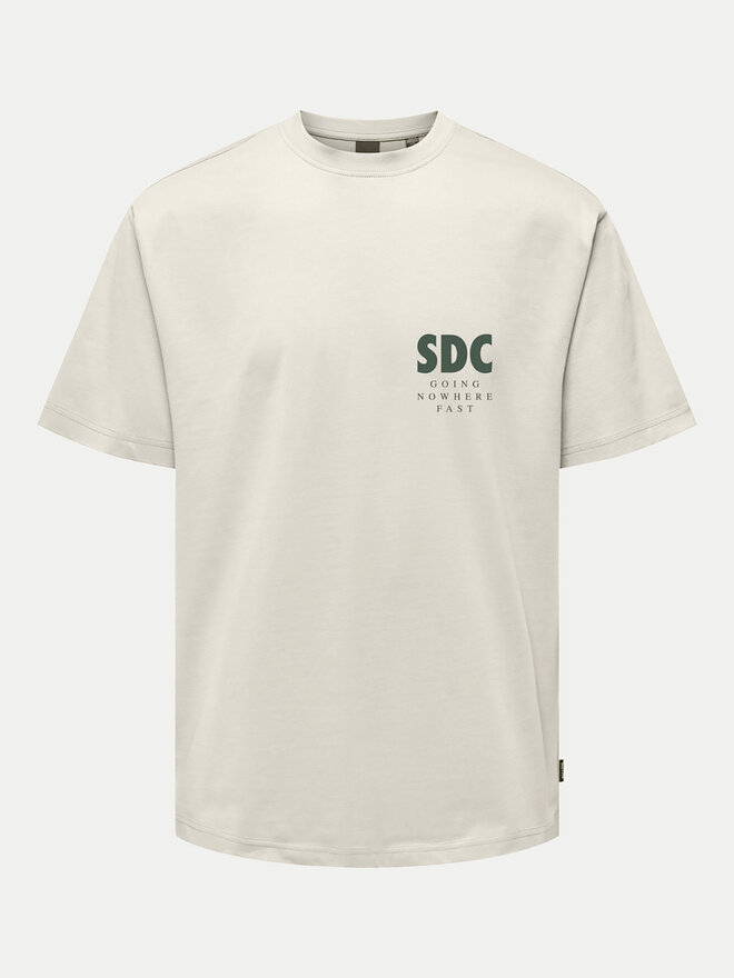 Only & Sons Only & Sons T-Shirt Bowen 22032071 Μπεζ Relaxed Fit
