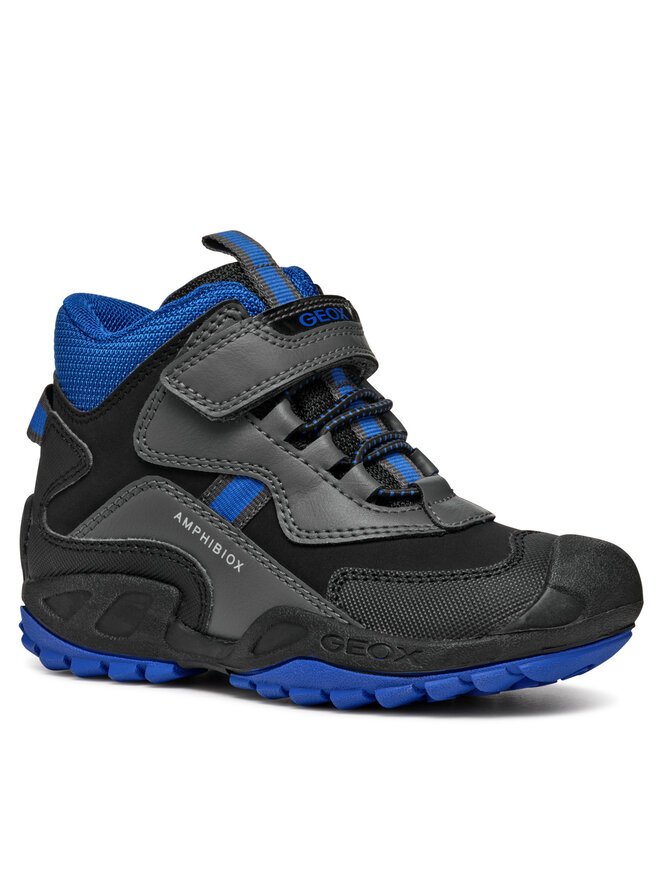 Geox Kotníková obuv Geox Jr New Savage B Abx J261WB 050BU C0071 S Šedá