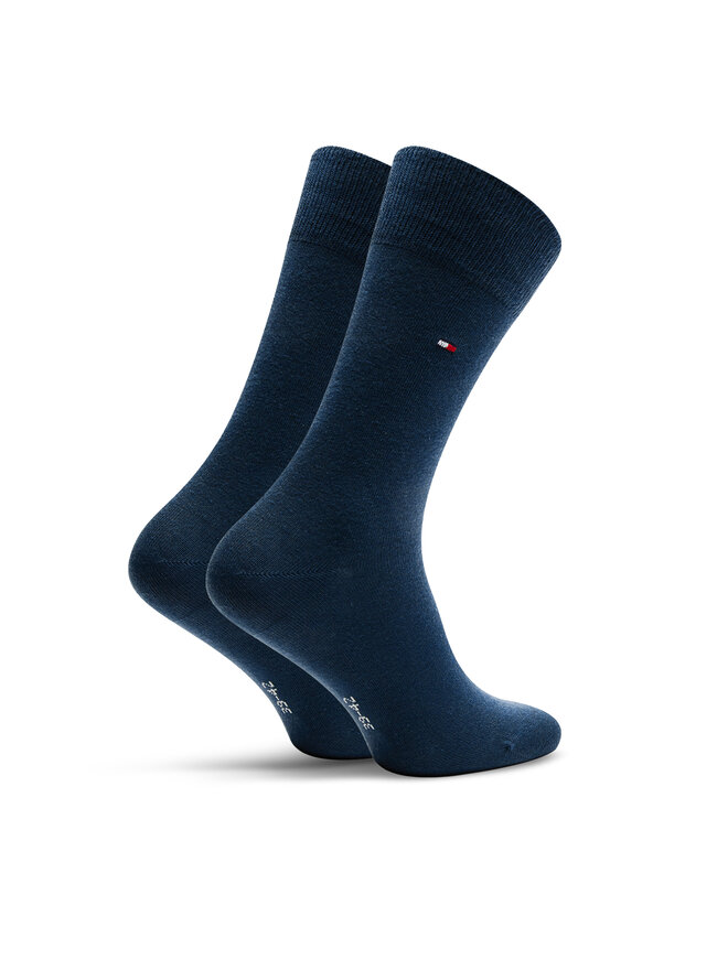 Tommy Hilfiger Zestaw 2 par wysokich skarpet męskich Tommy Hilfiger 371111131 Granatowy