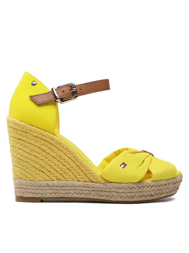 Tommy Hilfiger Espadrillas Tommy Hilfiger Basic Open Toe High Wedge FW0FW04784 Giallo