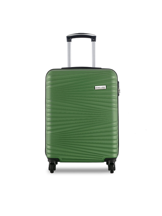 Semi Line Самолетен куфар за ръчен багаж Semi Line T5746-1 Зелен
