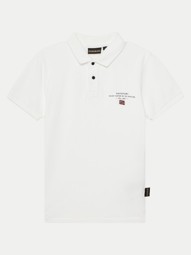 Napapijri Napapijri Pólóing Elbas 5 NP0A4G4N0021 D Fehér Regular Fit