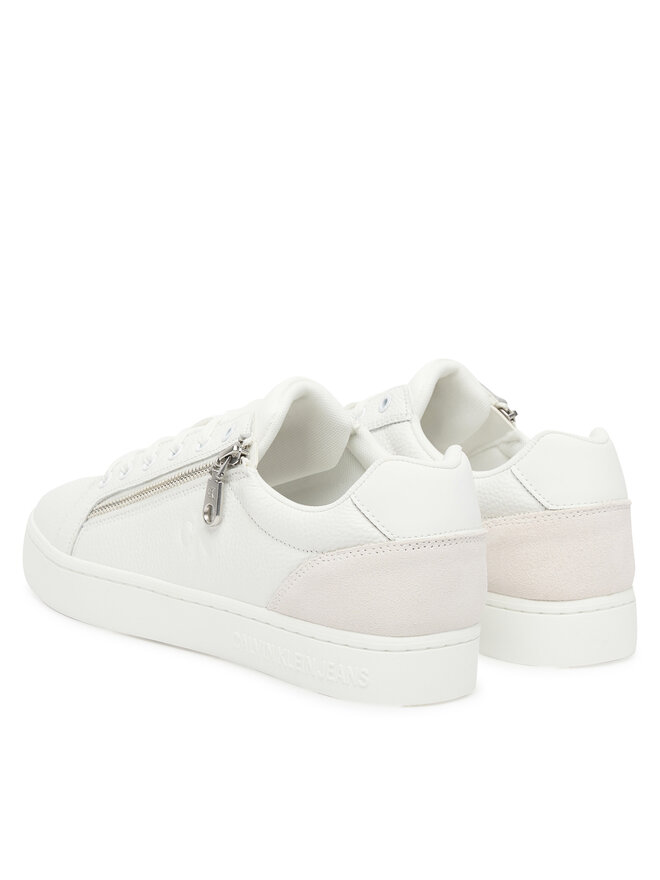 Calvin Klein Jeans Αθλητικά Calvin Klein Jeans Classic Cupsole Zip Low In YM0YM01318 Λευκό